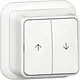 Gira 315811 jaloeziedrukcontact opbouw wit