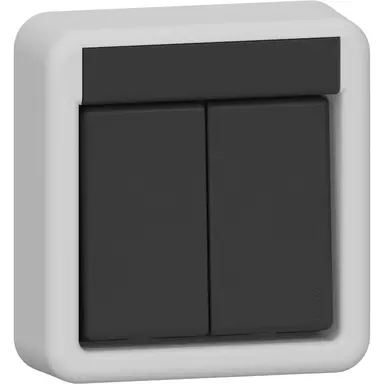 Gira 310535 serieschakelaar bovendeel opbouw IP44