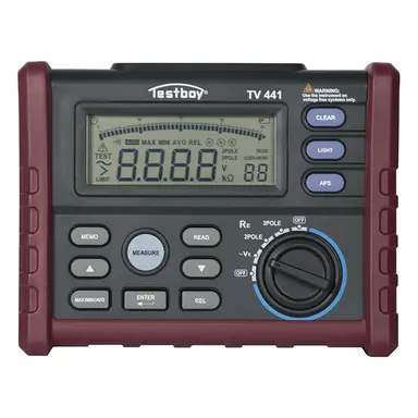 Testboy 99160441 digitale aardingsweerstandmeter met spannings- en weerstandsmeting