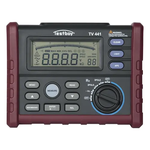 Testboy 99160441 digitale aardingsweerstandmeter met spannings- en weerstandsmeting
