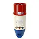 Testboy 99160432 draaiveldrichtingtester CEE 32A glimlamp drie fases