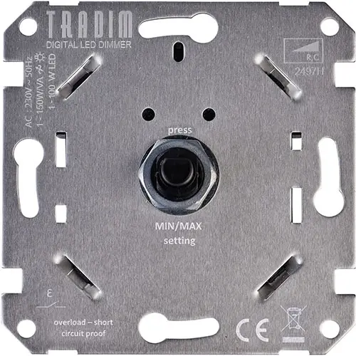 Tradim 2497H digitale dimmer LED 1-100W OP=OP