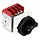 ASN HLO40/4E/Z33-SW/Z1/2 inbouw lastscheider 4-polig 40A 690VAC 4-gats IP65