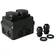 Attema AK2-M20/M25 + WCD 2V opbouw kabeldoos met 2 wandcontactdozen IP54 zwart
