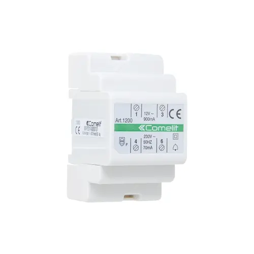 Comelit 1200 voedingstrafo 230V 15V AC DIN-rail 1250mA IP30