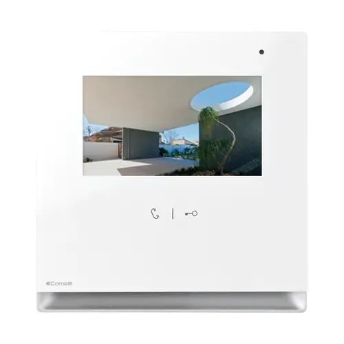 Comelit 6601W handsfree kleurenmonitor ICONA 2-draads inbouw 4,3 inch wit