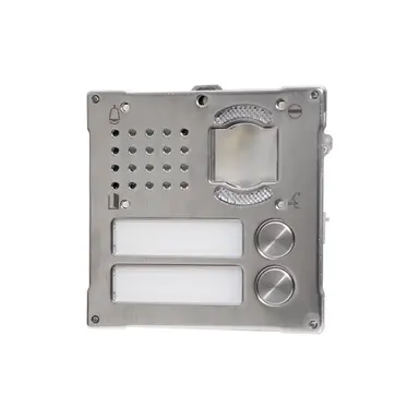 Comelit 3268S/2 vandalcom a/v frontplaat met 2