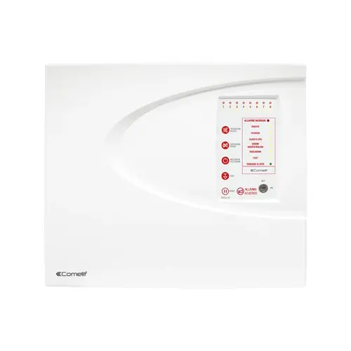 Comelit 43CPC008 conventionele Eracle brandmeldcentrale opbouw 8 zones