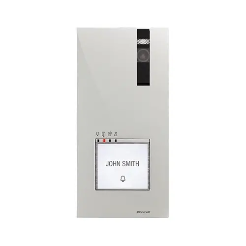 Comelit 4893M quadra deurstation camera en drukknop 2-draads opbouw grijs