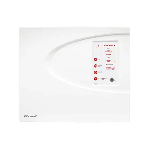 Comelit 43CPC002 conventionele eracle brandmeldcentrale 2 zones opbouw
