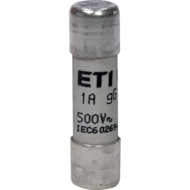 ETI 431000722 cilindrische zekering 1A 500V CH10 gG 10x38mm set van 10 stuks