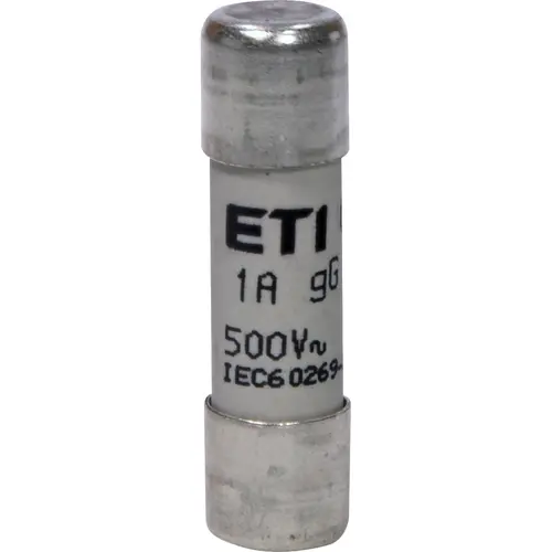 ETI 431000722 cilindrische zekering 1A 500V CH10 gG 10x38mm set van 10 stuks
