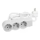 Legrand 694559 stekkerdoos met 3 m snoer 3x wcd wit/lichtgrijs