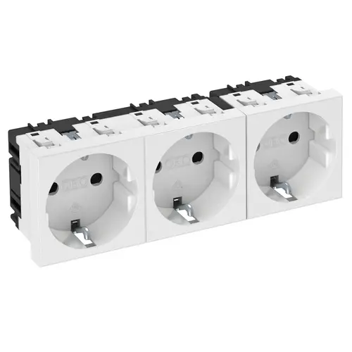OBO STD-D0 RW3 schuko drievoudig met ra 0gr