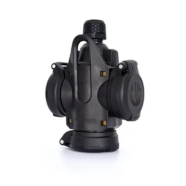 Power PWC163V Solid hangkoppeling 3-voudig randaarde IP54 zwart