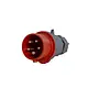 Power PWCEES516 stekker 5-polig16a ip44 rood