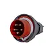 Power PWCEES51667 stekker 5-polig16a ip67 rood