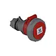 Power PWCEEC51667 CEE koppelcontactstop 16A 380-415V 5-polig IP67 rood 6h