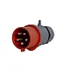 Power PWCEES532 stekker 5-polig32a ip44 rood