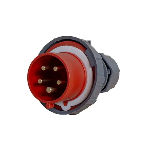 Power PWCEES53267 stekker 5-polig32a ip67 rood
