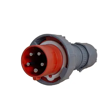 Power PWCEES56367 stekker 5-polig63a ip67 rood