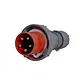 Power PWCEES56367 stekker 5-polig63a ip67 rood