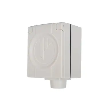 Power Plex PWP16COIP perilex opbouw contactdoos met klep IP44 creme