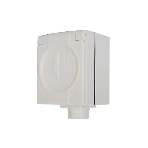 Power Plex PWP16COIP perilex opbouw contactdoos met klep IP44 creme