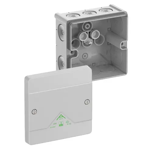 Spelsberg ABOX 040-L abox 040-l kabeldoos leeg 102x102x57 mm grijs IP66 Abox