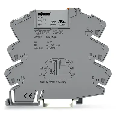 Wago 857-303 relaismodule dc 12 v / 6 a 1 w