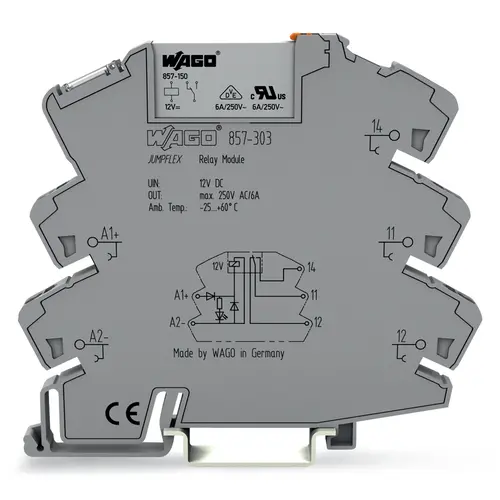 Wago 857-303 relaismodule dc 12 v / 6 a 1 w