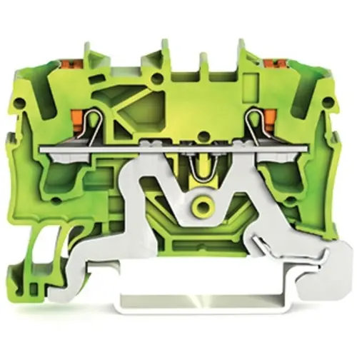 Wago 2202-1207 2-draads aardklem met drukknop