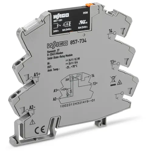 Wago 857-734 ss relaismod 0-30vdc 8a