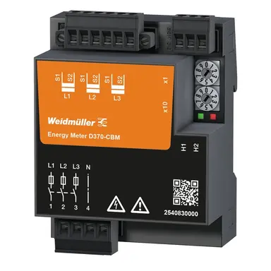 Weidmuller ENERGY METER D370-CBM measuring instrument. elect