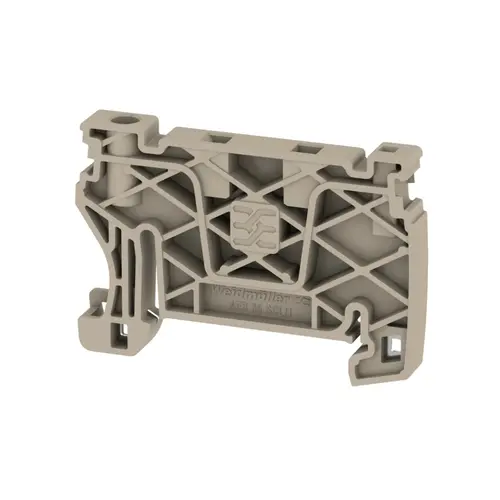 Weidmuller AEB 35 SCL/1 V0 end bracket wemid dark beige