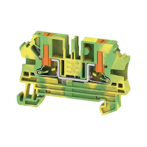 Weidmuller AL2C 4 PE pe terminal push in 4 mm2 1