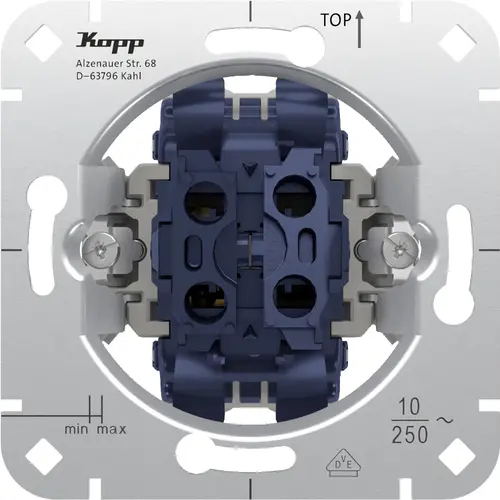 Kopp 508000003 profi seriedrukcontact 2 maakcontacten met gedeelde ingang
