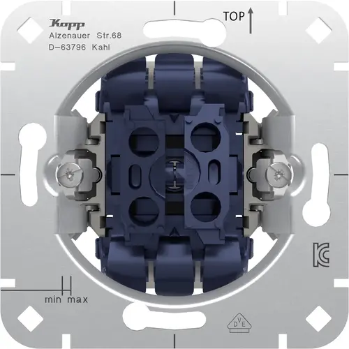 Kopp 507800006 profi seriedrukcontact 2 maakcontacten met gescheiden ingangen