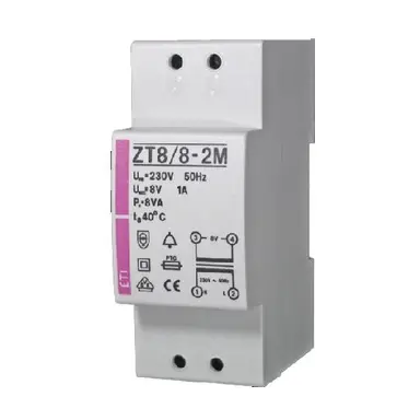 ETI 431000314 beltransformator ZT88-2M 8V 1A
