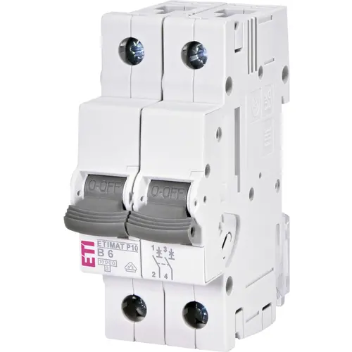 ETI 433021146 ETImat P10 B 6A 2 module 2p 10kA 1901207