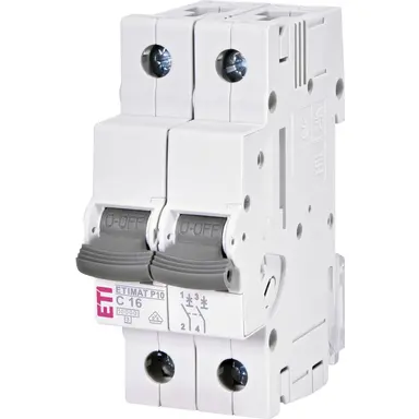 ETI 433022149 ETImat P10 C 16A 2 module 2p 10kA 1901230
