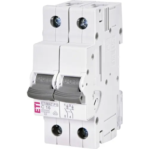 ETI 433022149 ETImat P10 C 16A 2 module 2p 10kA 1901230
