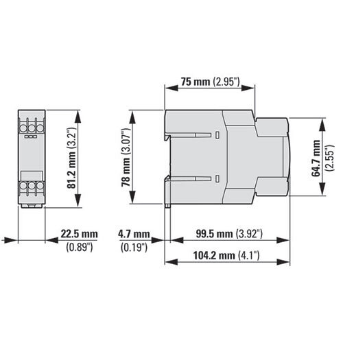 Eaton ETR4-11-A tijdrelais opkomend vertraagd functie 1W 24-240VAC/DC 0.05s-100h