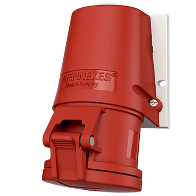 Mennekes CEE 32 wandcontactdoos CEE 5-polig 32A 400V met Twin-CONTACT