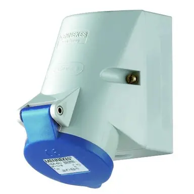 Mennekes CEE 1723 wandcontactdoos CEE 4-polig 16A 230V met Twin-Contact 9h