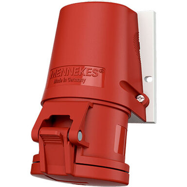 Mennekes CEE 1348 wandcontactdoos CEE 4-polig 32A 400V 6h met Twin-Contact IP44