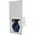Mennekes CEE 8001 toestelcontactstop inbouw CEE 3-polig 16A 230V 6h IP44 grijs