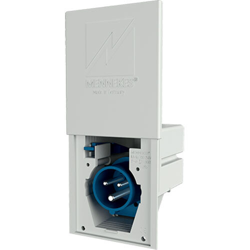 Mennekes CEE 8001 toestelcontactstop inbouw CEE 3-polig 16A 230V 6h IP44 grijs