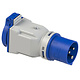 PCE 9433100 CEE-contactstop 3-polig 16A 250V blauw 6h IP44