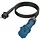 Mennekes CEE 8004 verlengkabel 1,5m met CEE-koppelcontactstop 16A 3-polig 230V blauw